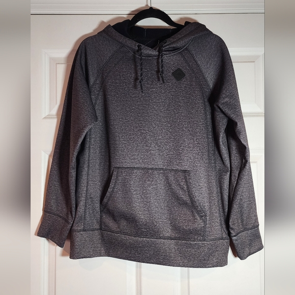 Burton Tops - Burton Women Crown Bonded Pullover Hoodie Fleece Size M Dark Gray